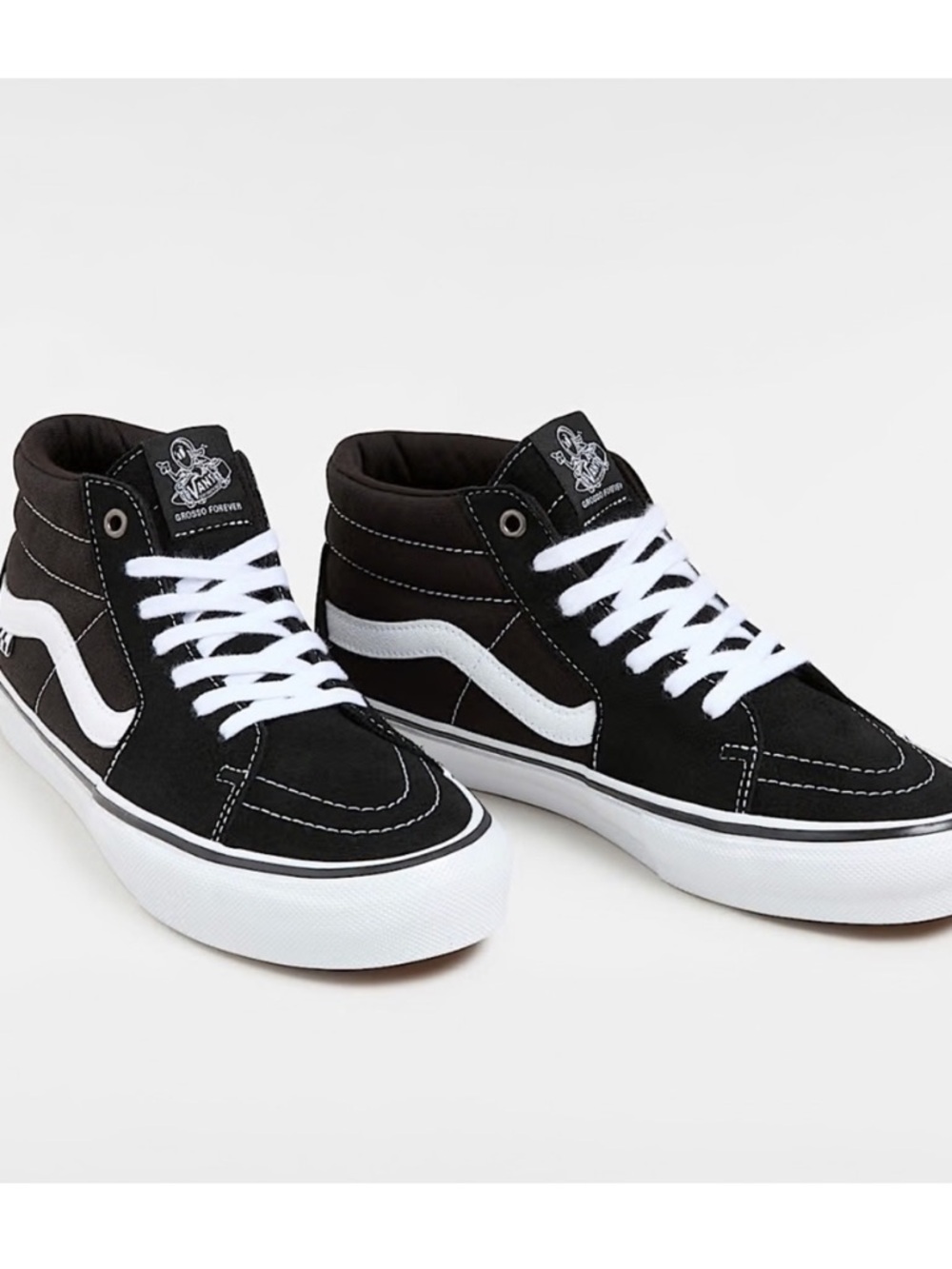 Vans Grosso Mid-Tops w Ultracush; men’s sz 8.5, women’s 10